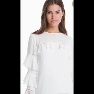 White House Black Market- white blouse